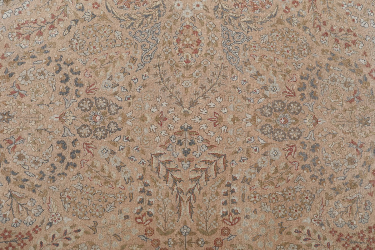 8x11 Rust and Ivory Persian Traditional Rug