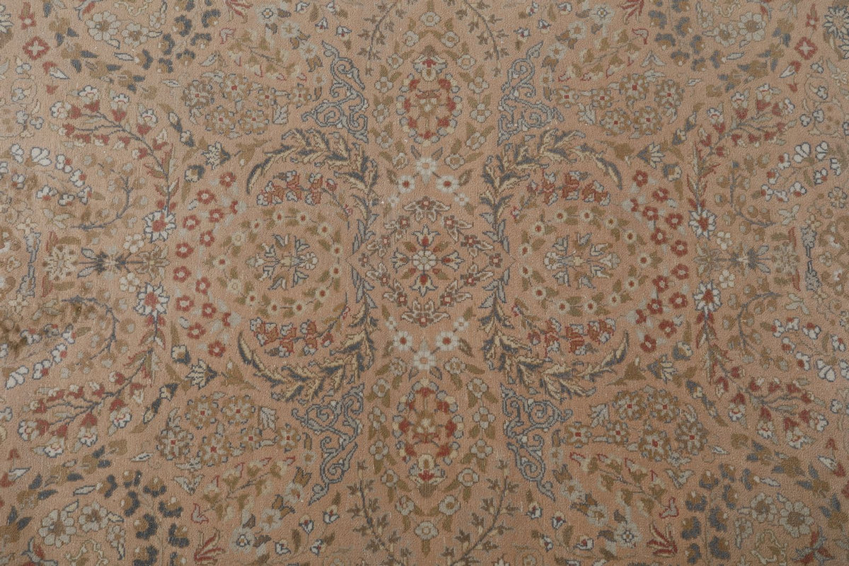 8x11 Rust and Ivory Persian Traditional Rug