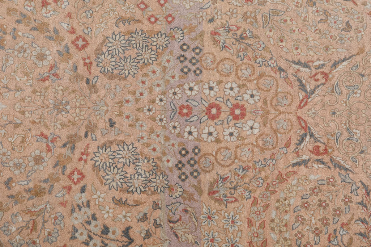 8x11 Rust and Ivory Persian Traditional Rug