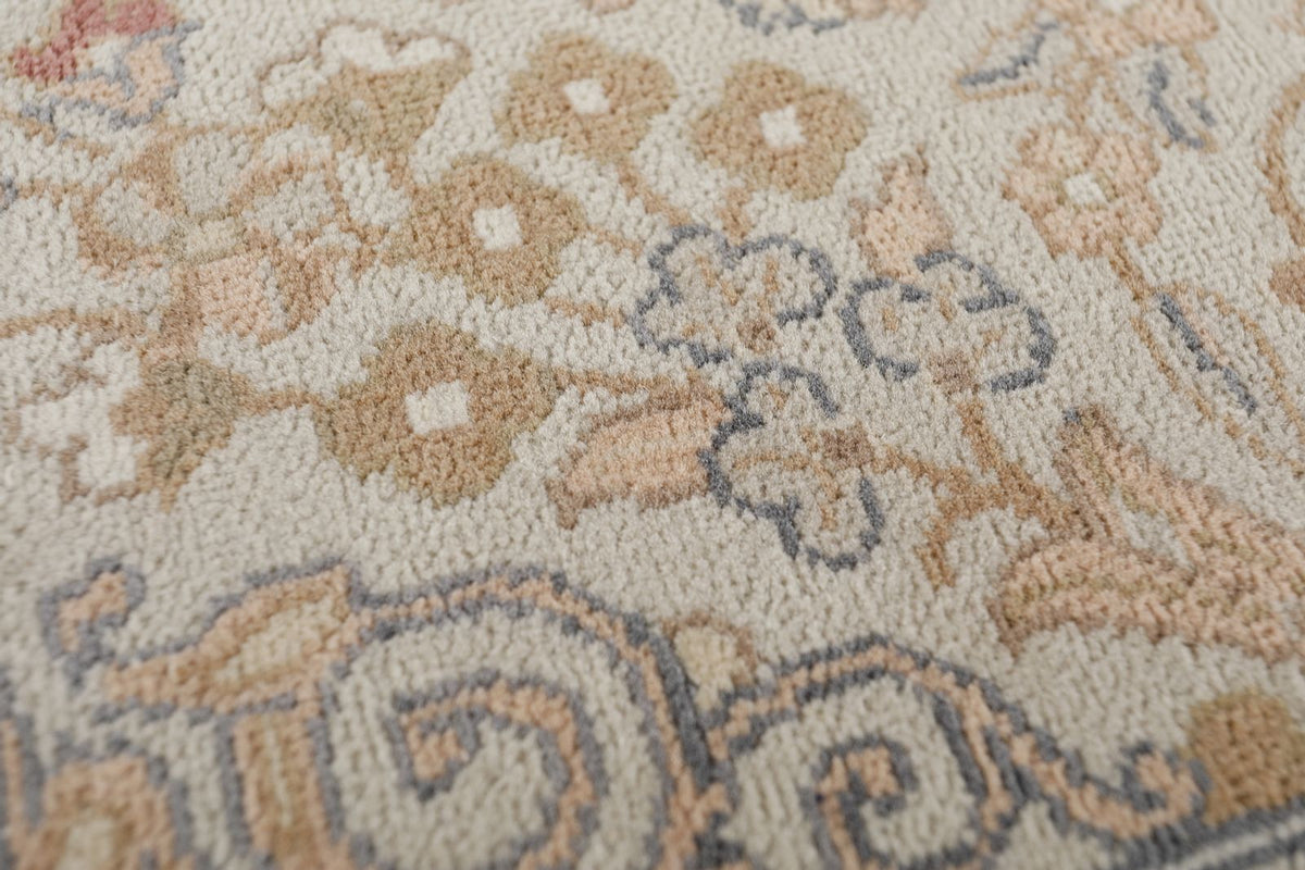 8x11 Rust and Ivory Persian Traditional Rug