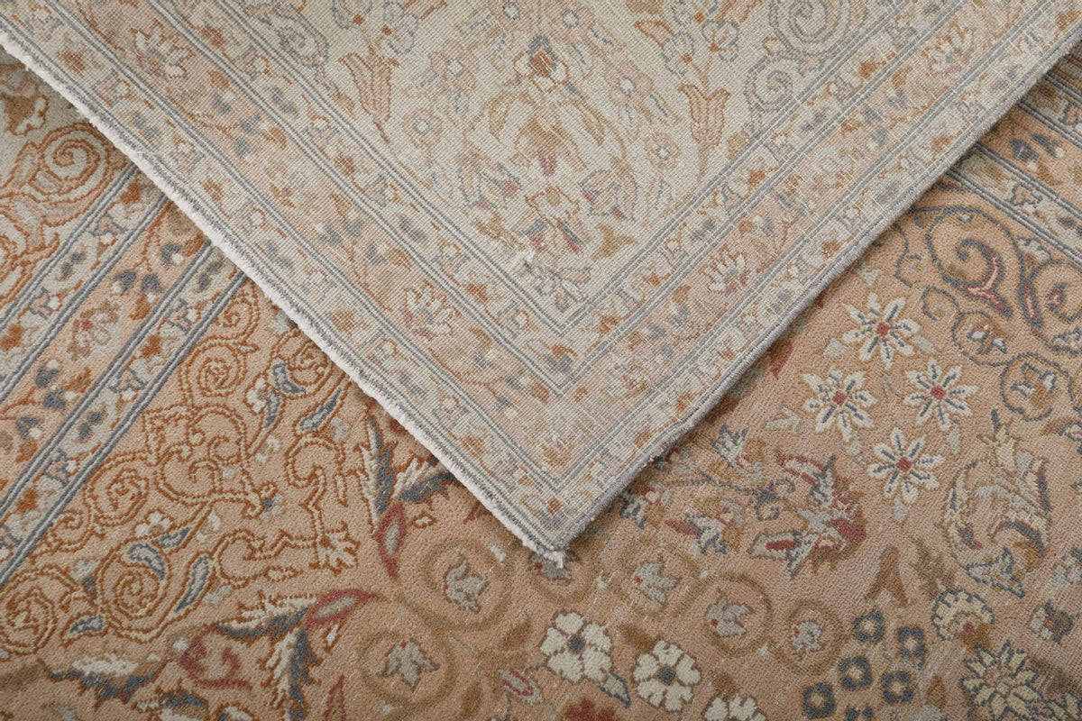 8x11 Rust and Ivory Persian Traditional Rug