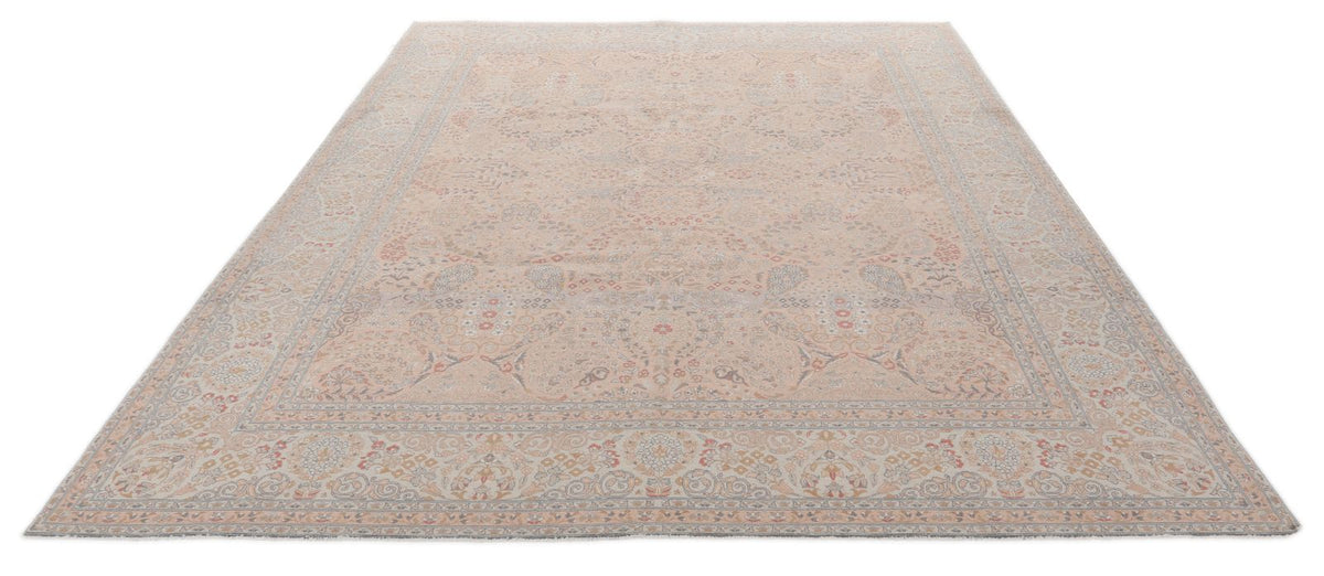 8x11 Rust and Ivory Persian Traditional Rug