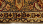 5x6 Brown and Ivory Anatolian Tribal Rug