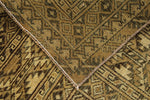 4x6 Brown and Brown Turkish Tribal Rug