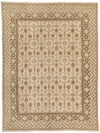 9x12 Ivory Turkish Tribal Rug