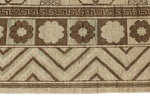 9x12 Ivory Turkish Tribal Rug