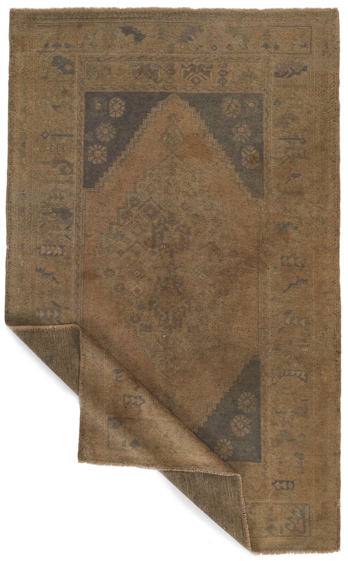4x7 Ivory Turkish Tribal Rug