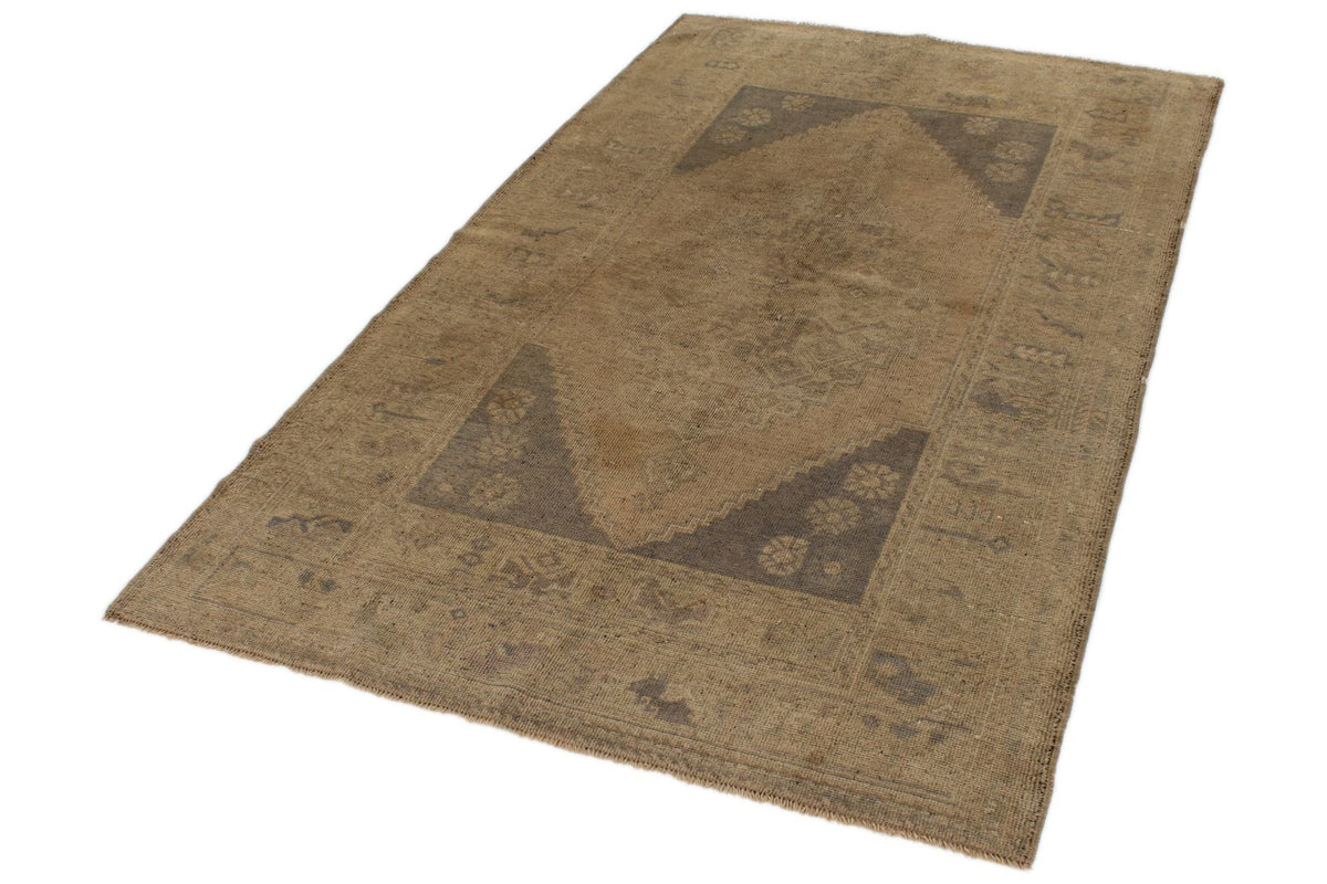 4x7 Ivory Turkish Tribal Rug