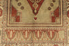 4x7 Ivory and Red Turkish Tribal Rug