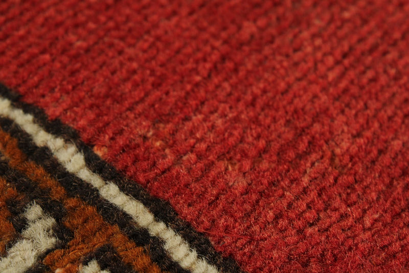 4x11 Red and Green Turkish Tribal Runner