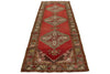 4x11 Red and Green Turkish Tribal Runner