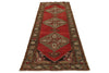 4x11 Red and Green Turkish Tribal Runner