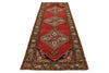 4x11 Red and Green Turkish Tribal Runner