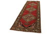 4x11 Red and Green Turkish Tribal Runner