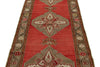 4x11 Red and Green Turkish Tribal Runner