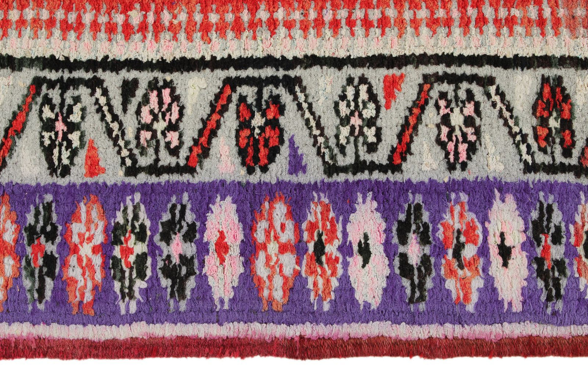 3x12 Red and Purple Turkish Tribal Runner