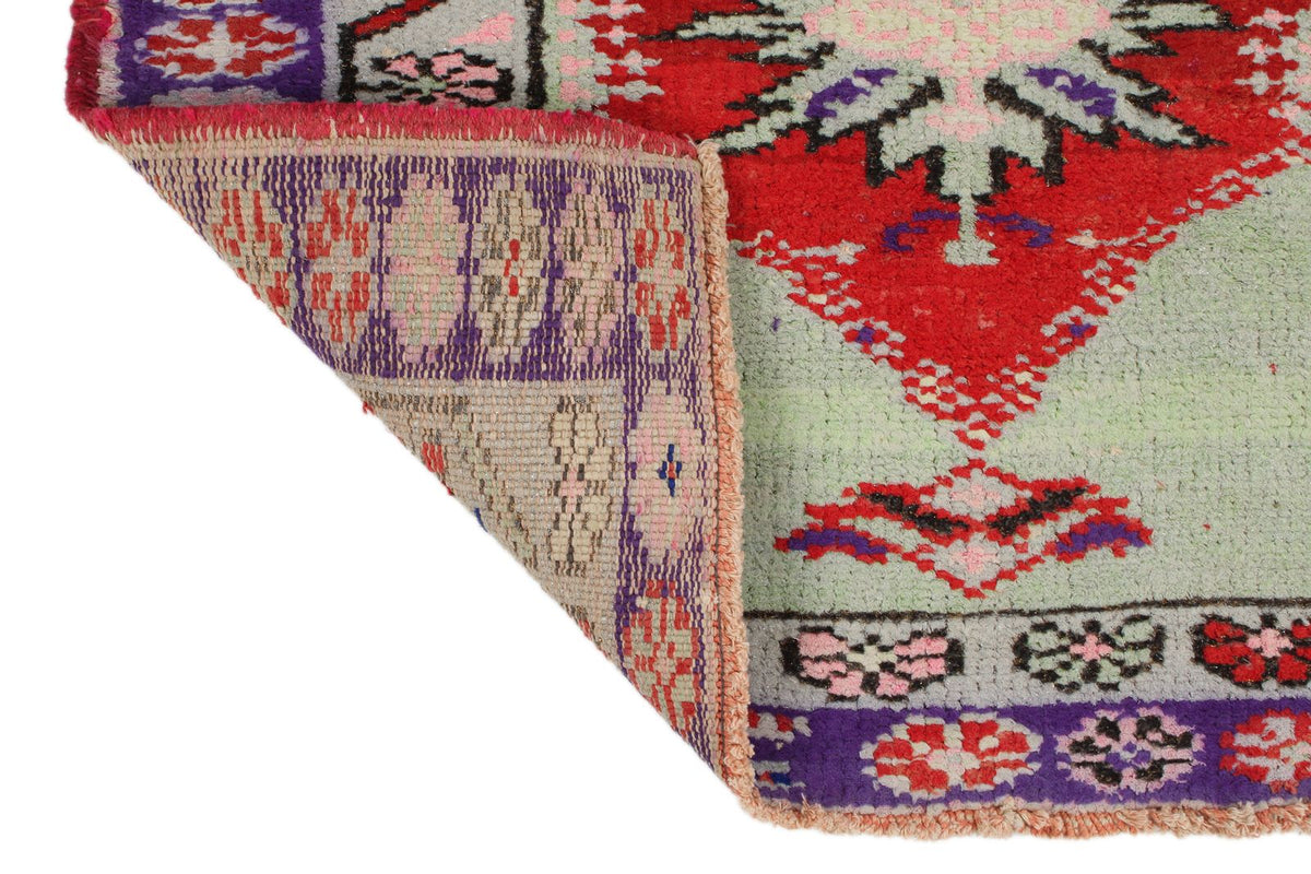 3x12 Red and Purple Turkish Tribal Runner