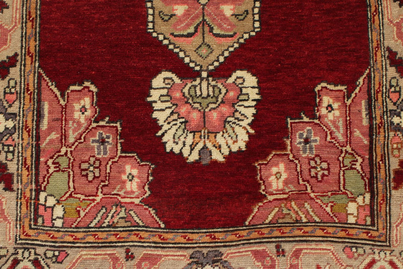 4x11 Red and Ivory Turkish Tribal Runner