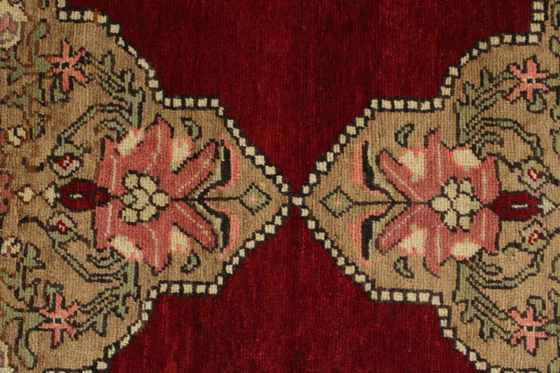 4x11 Red and Ivory Turkish Tribal Runner