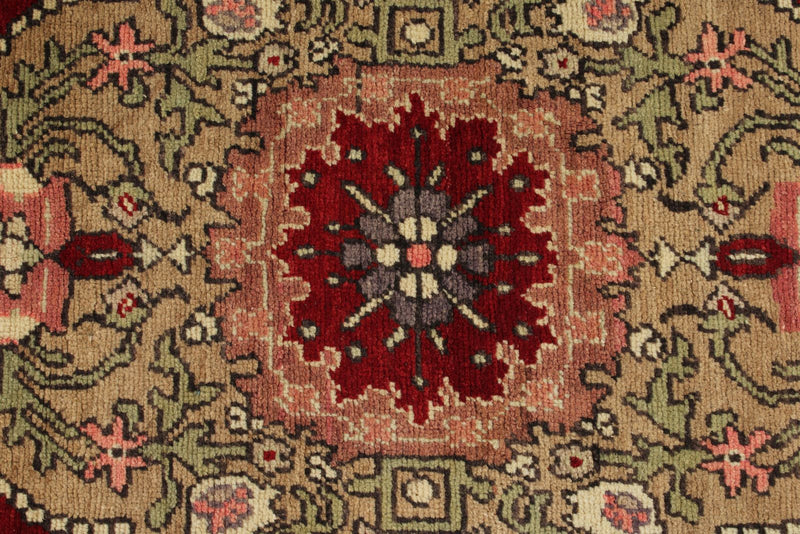 4x11 Red and Ivory Turkish Tribal Runner