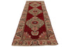 4x11 Red and Ivory Turkish Tribal Runner