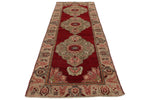 4x11 Red and Ivory Turkish Tribal Runner