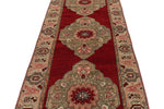 4x11 Red and Ivory Turkish Tribal Runner
