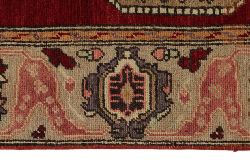 4x11 Red and Ivory Turkish Tribal Runner