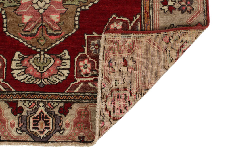 4x11 Red and Ivory Turkish Tribal Runner