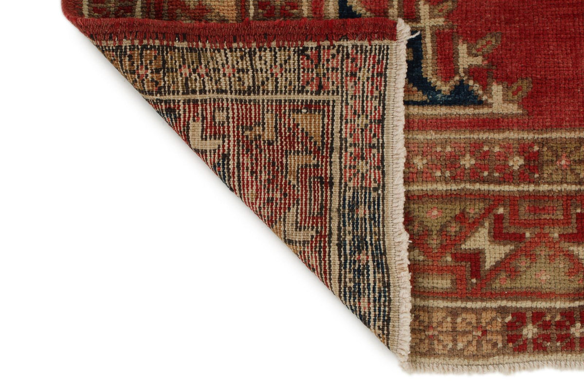 5x9 Red and Green Turkish Tribal Rug
