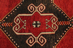 4x13 Red and Brown Turkish Tribal Runner