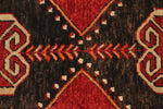 4x13 Red and Brown Turkish Tribal Runner