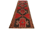 4x13 Red and Brown Turkish Tribal Runner