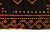 4x13 Red and Brown Turkish Tribal Runner
