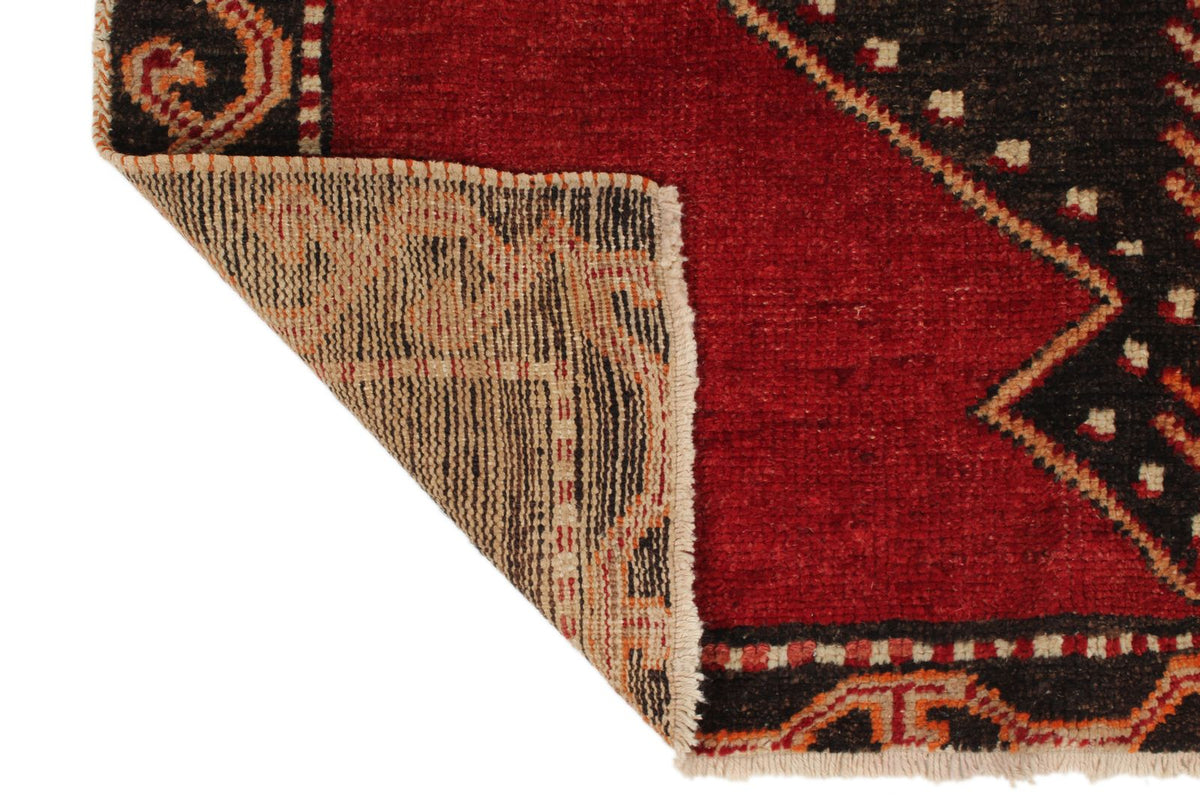 4x13 Red and Brown Turkish Tribal Runner