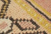 3x8 Pink and Gold Turkish Tribal Rug