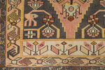 3x8 Pink and Gold Turkish Tribal Rug
