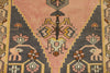 3x8 Pink and Gold Turkish Tribal Rug