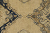 4x11 Ivory and Blue Turkish Tribal Runner