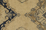 4x11 Ivory and Blue Turkish Tribal Runner