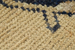 4x11 Ivory and Blue Turkish Tribal Runner