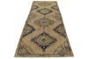 4x11 Ivory and Blue Turkish Tribal Runner