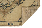 4x11 Ivory and Blue Turkish Tribal Runner