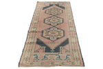 3x10 Pink and Gold Turkish Tribal Runner