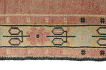 3x10 Pink and Gold Turkish Tribal Runner