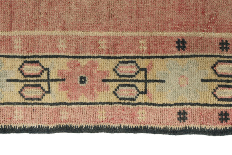 3x10 Pink and Gold Turkish Tribal Runner