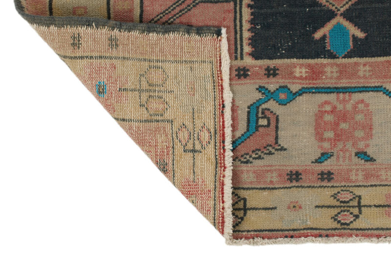 3x10 Pink and Gold Turkish Tribal Runner