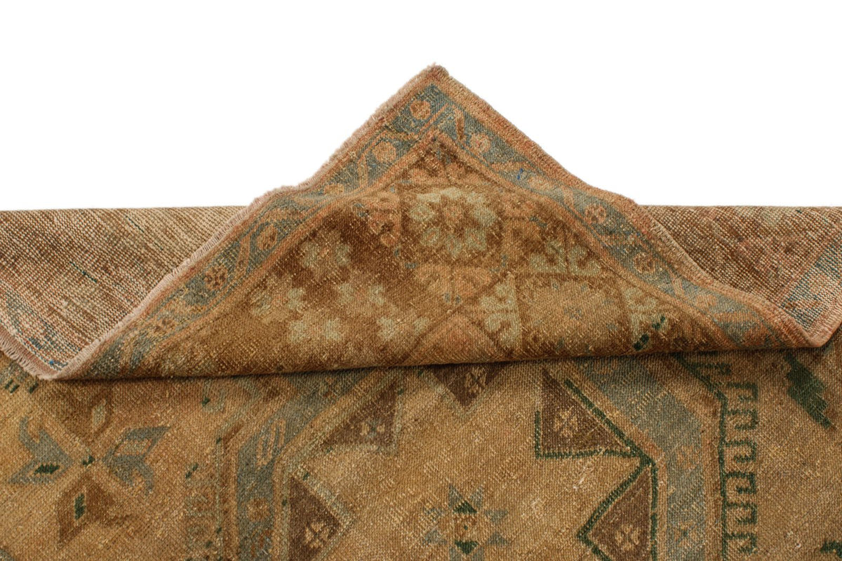 5x13 Ivory and Brown Turkish Tribal Runner