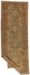 5x13 Ivory and Brown Turkish Tribal Runner