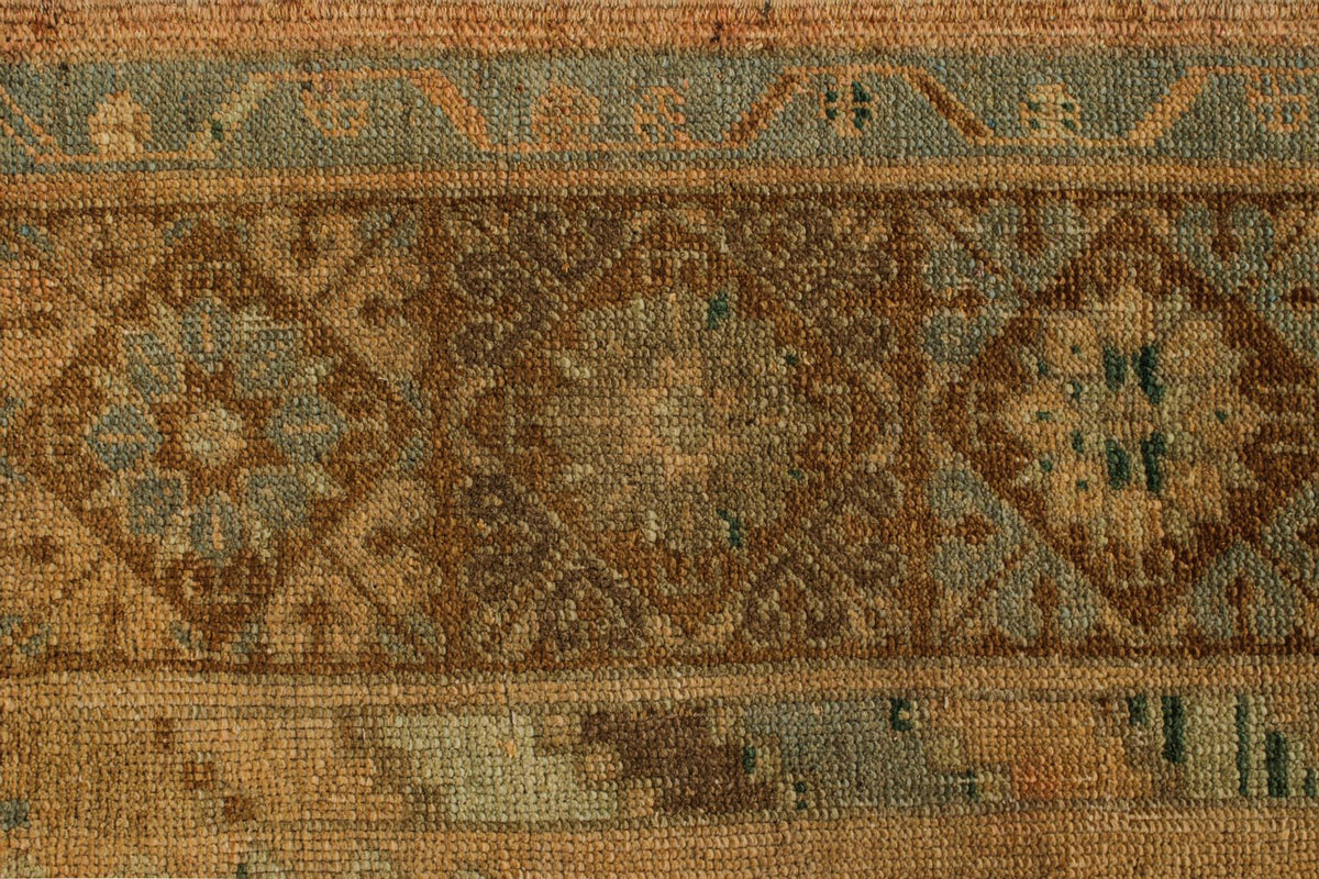 5x13 Ivory and Brown Turkish Tribal Runner